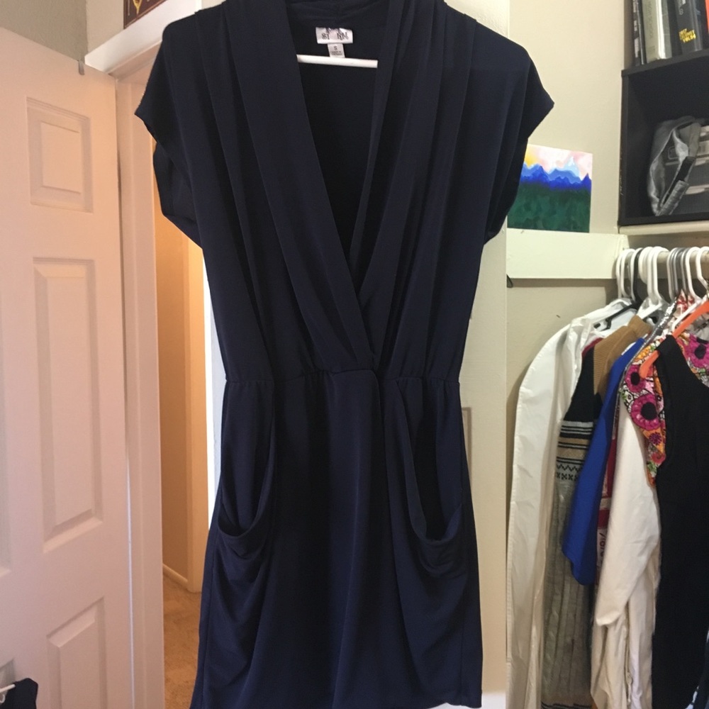 Deep neck dress